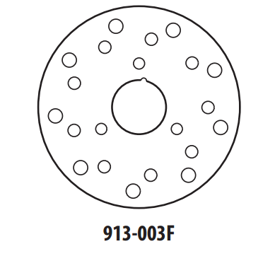 Piese moto - Disc de frana GOLDFREN 913-003F fata 154 mm