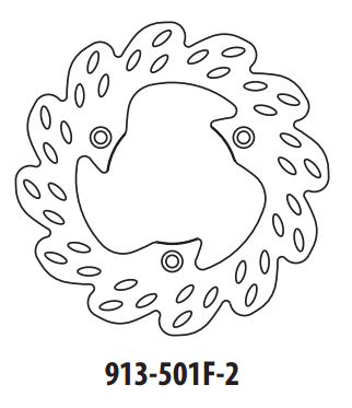 Piese moto - Disc de frana GOLDFREN 913-501F-2 fata 218 mm