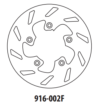 Piese moto - Disc de frana GOLDFREN 916-002F fata 173,5 mm