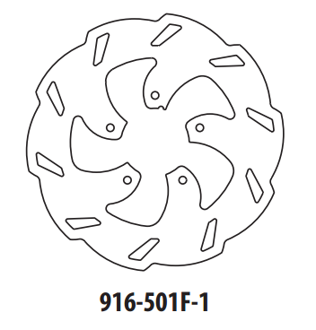 Piese moto - Disc de frana GOLDFREN 916-501F-1 fata 220 mm