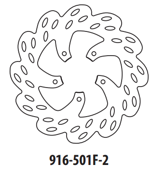 Piese moto - Disc de frana GOLDFREN 916-501F-2 fata 220 mm