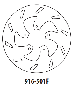 Piese moto - Disc de frana GOLDFREN 916-501F fata 220 mm