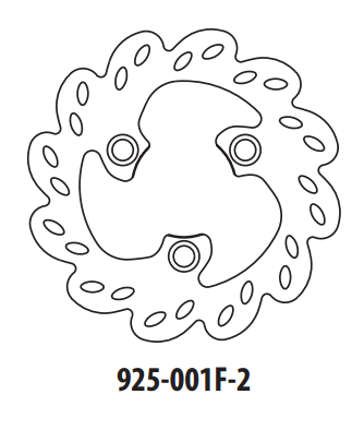 Piese moto - Disc de frana GOLDFREN 925-001F-2 fata 180 mm