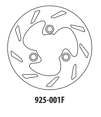Piese moto - Disc de frana GOLDFREN 925-001F fata 180 mm