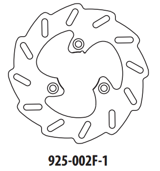 Piese moto - Disc de frana GOLDFREN 925-002F-1 fata 190 mm