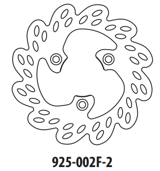 Piese moto - Disc de frana GOLDFREN 925-002F-2 fata 190 mm