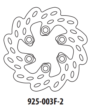 Piese moto - Disc de frana GOLDFREN 925-003F-2 fata 180 mm
