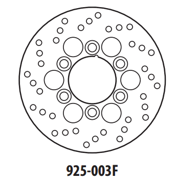 Piese moto - Disc de frana GOLDFREN 925-003F fata 180 mm