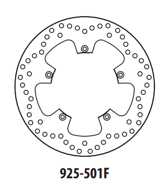 Piese moto - Disc de frana GOLDFREN 925-501F fata 260 mm