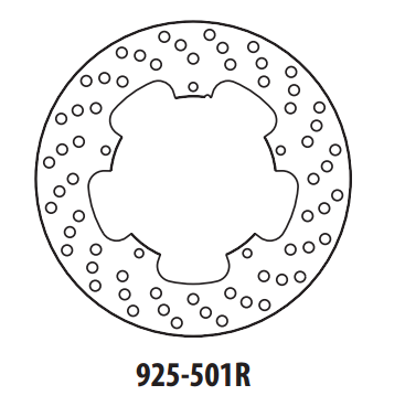 Piese moto - Disc de frana GOLDFREN 925-501R spate 240 mm