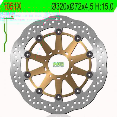 Piese moto - Disc de frana NG 1051X