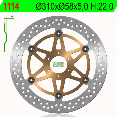 Piese moto - Disc de frana NG 1114