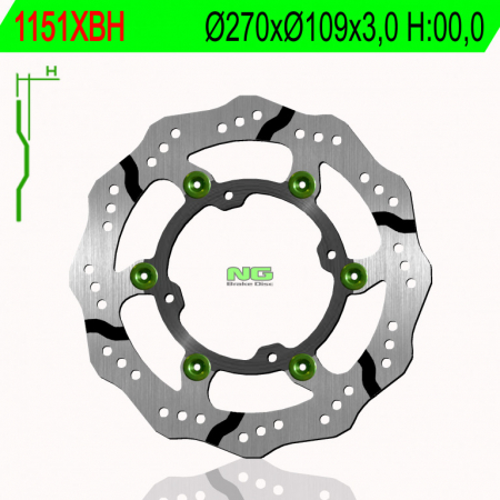 Piese moto - Disc de frana NG 1151XBH