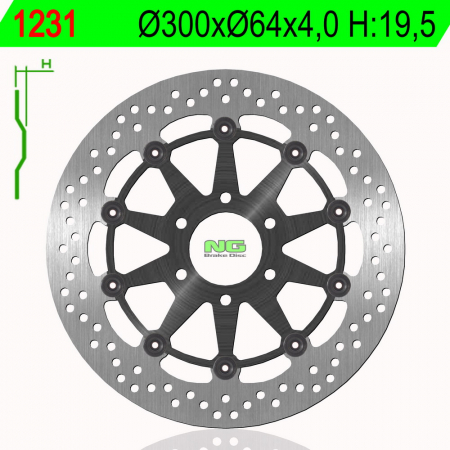 Piese moto - Disc de frana NG 1231