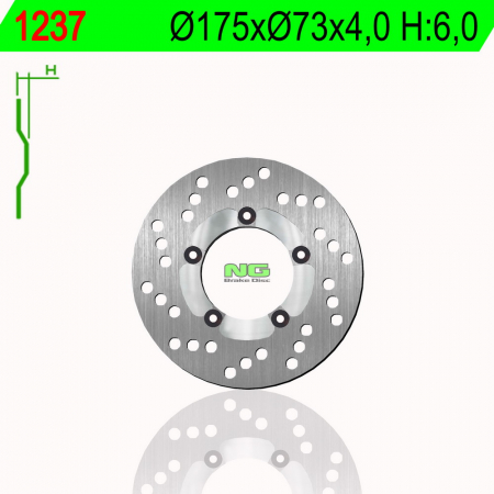 Piese moto - Disc de frana NG 1237