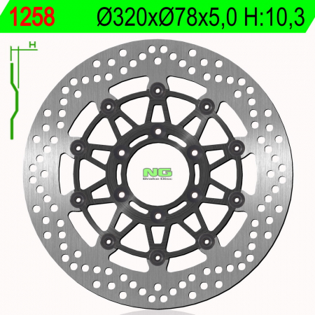 Piese moto - Disc de frana NG 1258