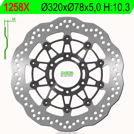 Piese moto - Disc de frana NG 1258X