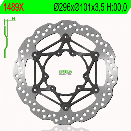 Piese moto - Disc de frana NG 1489X