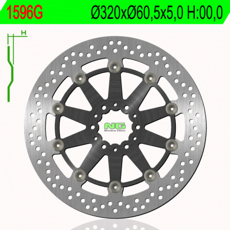 Piese moto - Disc de frana NG 1596G