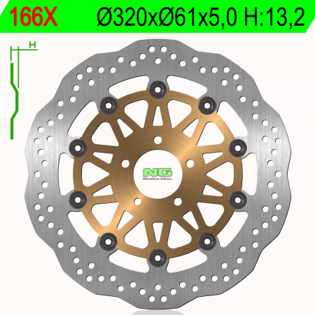 Piese moto - Disc de frana NG 166X