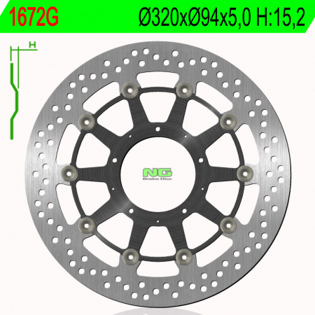 Piese moto - Disc de frana NG 1672G