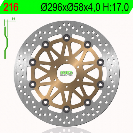 Piese moto - Disc de frana NG 216