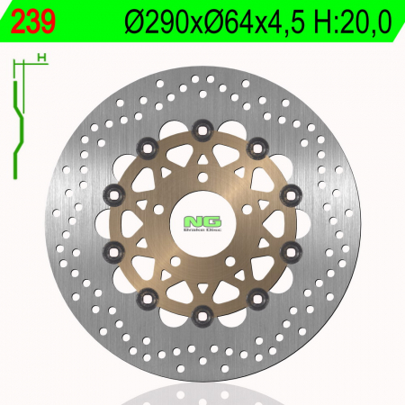 Piese moto - Disc de frana NG 239