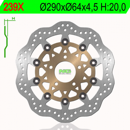 Piese moto - Disc de frana NG 239X