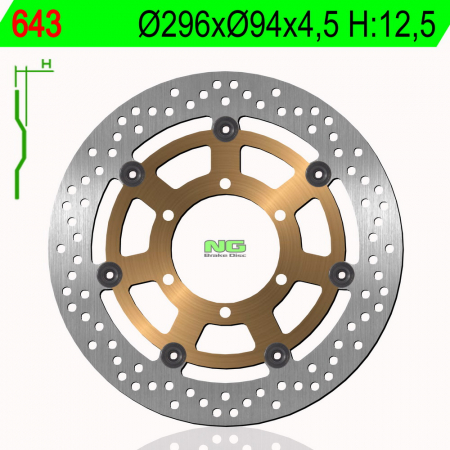 Piese moto - Disc de frana NG 643