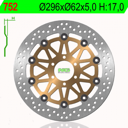Piese moto - Disc de frana NG 752