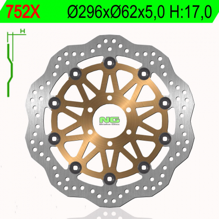Piese moto - Disc de frana NG 752X