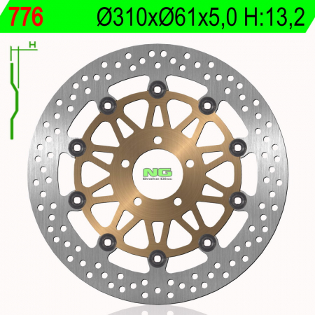 Piese moto - Disc de frana NG 776