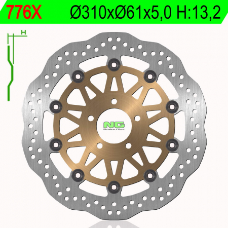 Piese moto - Disc de frana NG 776X