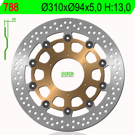 Piese moto - Disc de frana NG 788
