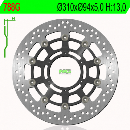 Piese moto - Disc de frana NG 788G