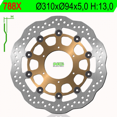 Piese moto - Disc de frana NG 788X