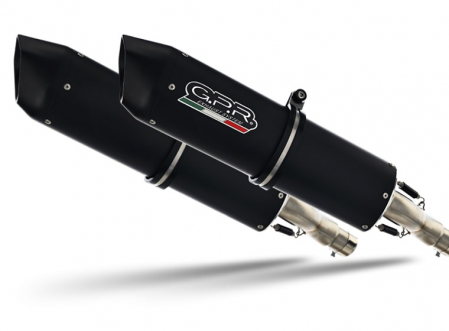 Dual bolt-on silencer GPR FURORE S.43.FUNE Matte Black including removable db killers [3]