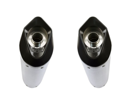 Dual slip-on exhaust GPR FURORE NERO H.49.CAT.FUNE Matte Black including removable db killers, link pipes and catalysts [2]