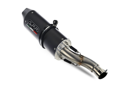 Dual slip-on exhaust GPR FURORE NERO Y.44.CAT.FUNE Matte Black including removable db killers, link pipes and catalysts [3]