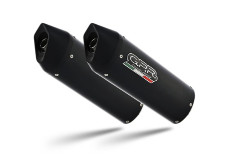 Piese moto - Dual slip-on exhaust GPR FURORE NERO Y.44.CAT.FUNE Matte Black including removable db killers, link pipes and catalysts