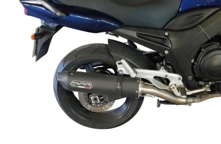 Dual slip-on exhaust GPR FURORE NERO Y.44.CAT.FUNE Matte Black including removable db killers, link pipes and catalysts [6]