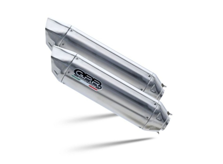 Dual slip-on exhaust GPR FURORE-X INOX H.49.CAT.FXSC Matte Black including removable db killers, link pipes and catalysts [2]