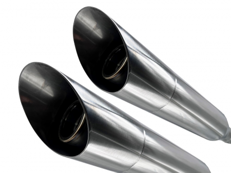Dual slip-on exhaust GPR SHASH HD.24.1.SL Polished Stainless Steel including removable db killers and link pipes [2]