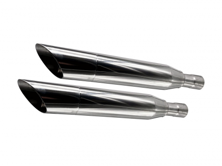 Piese moto - Dual slip-on exhaust GPR SHASH HD.1.1.SL Polished Stainless Steel including removable db killers and link pipes