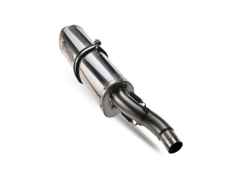 Dual slip-on exhaust GPR TRIOVAL Y.44.CAT.TRI Polished Stainless Steel including removable db killers, link pipes and catalysts [3]