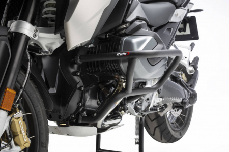 Piese moto - Engine guards PUIG 2249N d 25mm, lower Negru