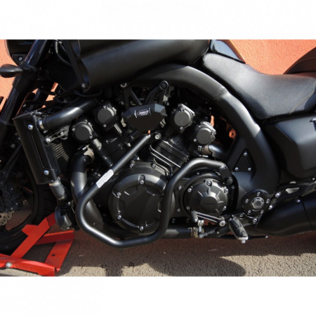 Piese moto - Engine guards RDMOTO CF116KD matt black coborat