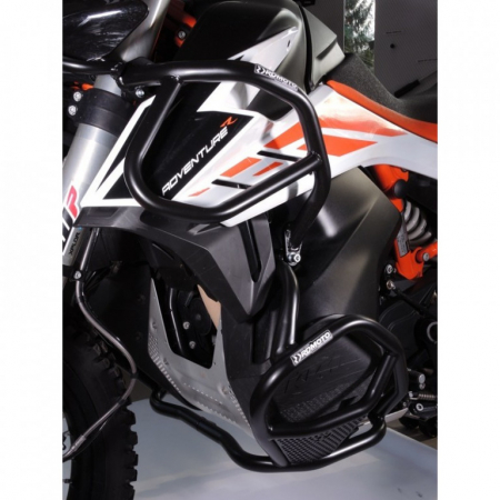 Piese moto - Engine guards RDMOTO CF130KD matt black upper + lower