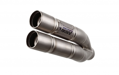 Piese moto - Evacuare MIVV DOUBLE GUN H.041.LDG Full Titanium keeping original kat