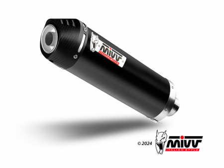 Piese moto - Evacuare MIVV OVAL S.042.LVC Black Stainless Steel with carbon cap